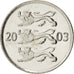 Münze, Estonia, 20 Senti, 2003, STGL, Nickel plated steel, KM:23a