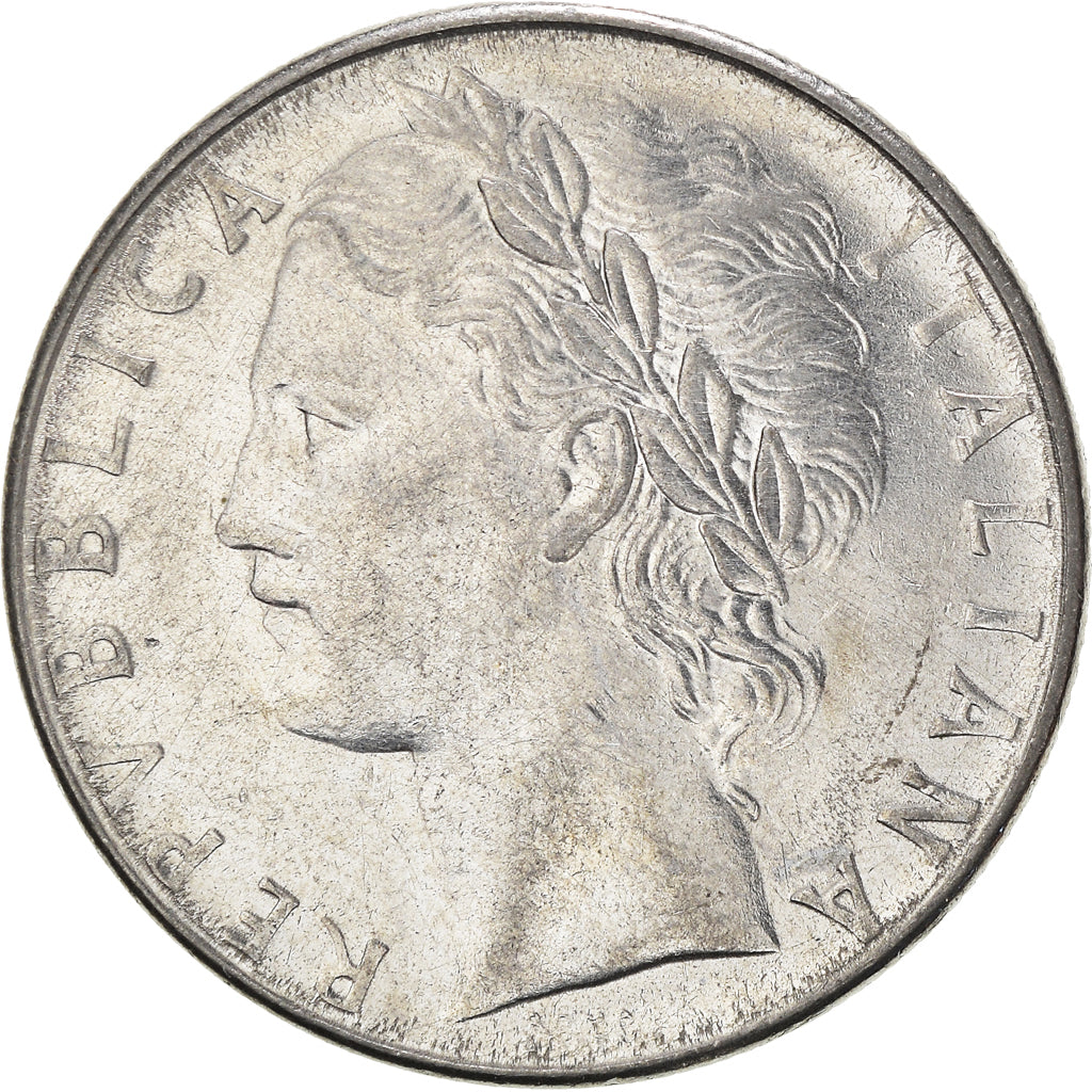 Coin, Italy, 100 Lire, 1983, Rome, AU(50-53), Stainless Steel, KM:96.1
