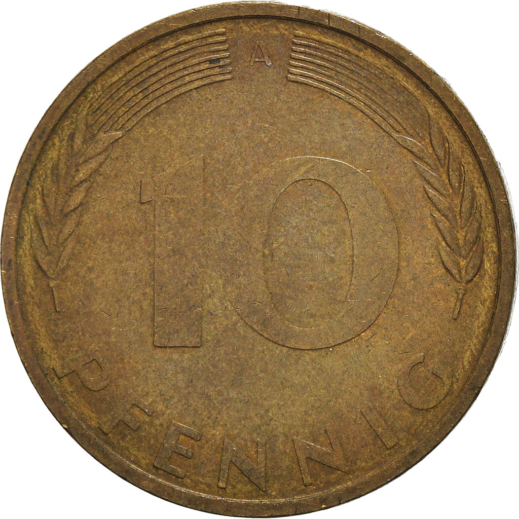 Moneta, GERMANIA - REPUBBLICA FEDERALE, 10 Pfennig, 1994, Berlin, BB, Acciaio