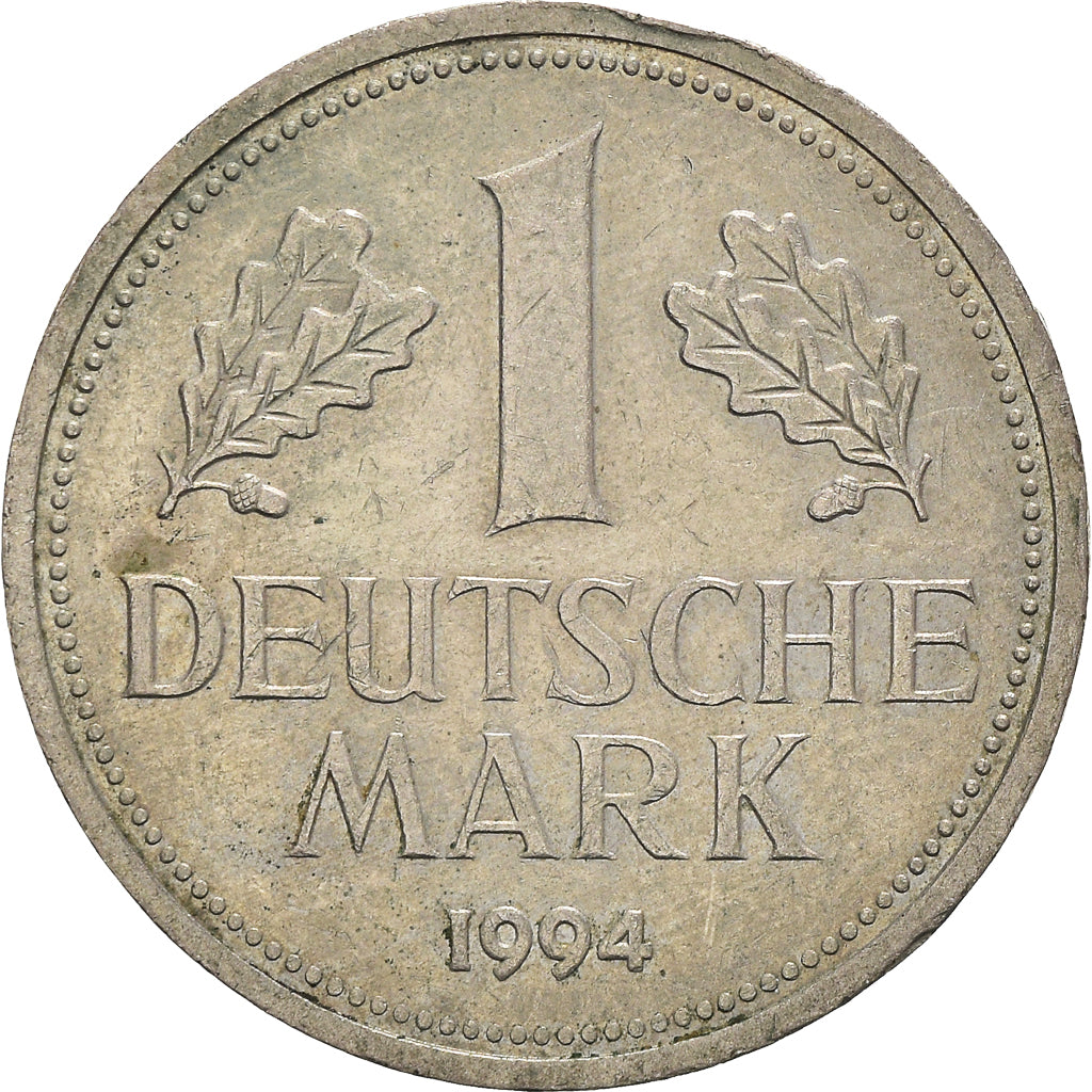 Coin, GERMANY - FEDERAL REPUBLIC, Mark, 1994, Hambourg, AU(50-53)