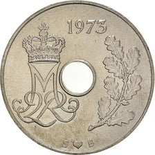 Monnaie, Danemark, Margrethe II, 25 Öre, 1973, Copenhagen, SUP, Cupro-nickel
