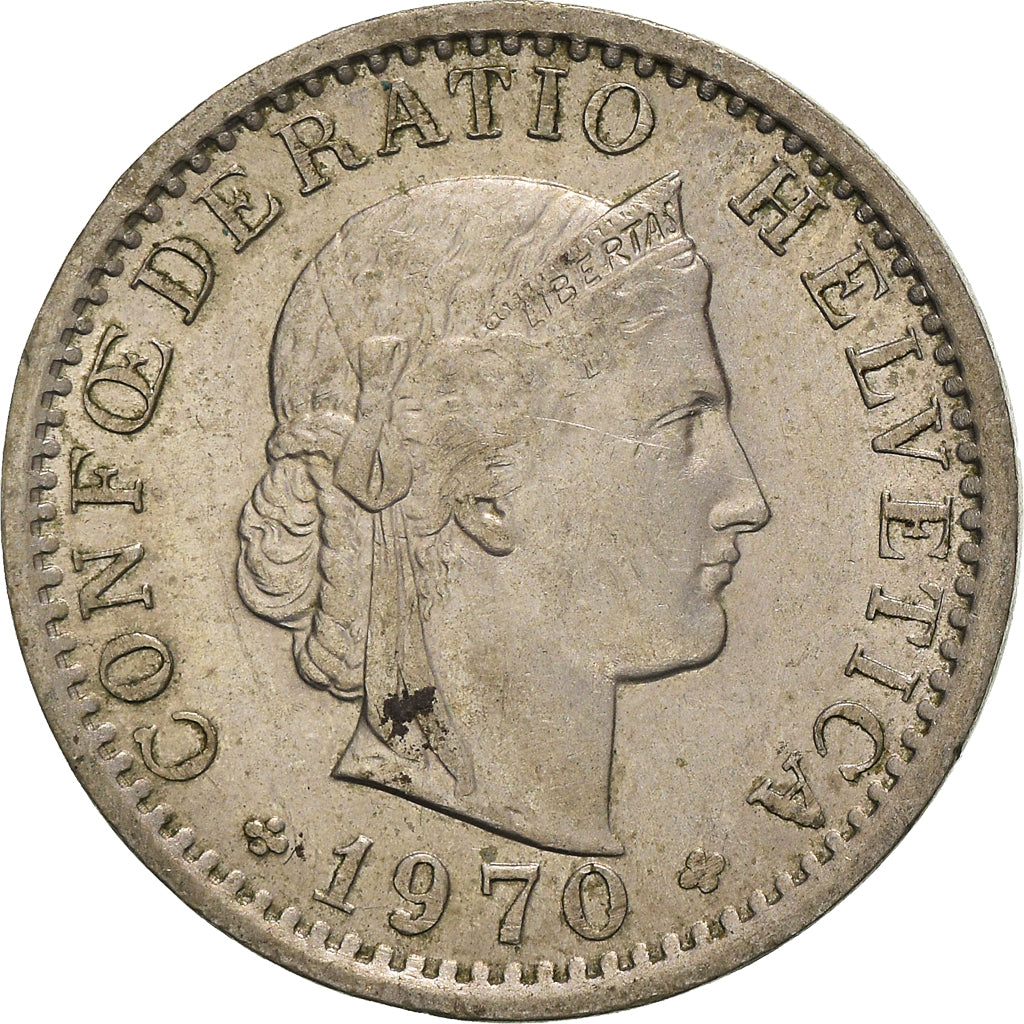 Monnaie, Suisse, 20 Rappen, 1970, Bern, TTB+, Cupro-nickel, KM:29a