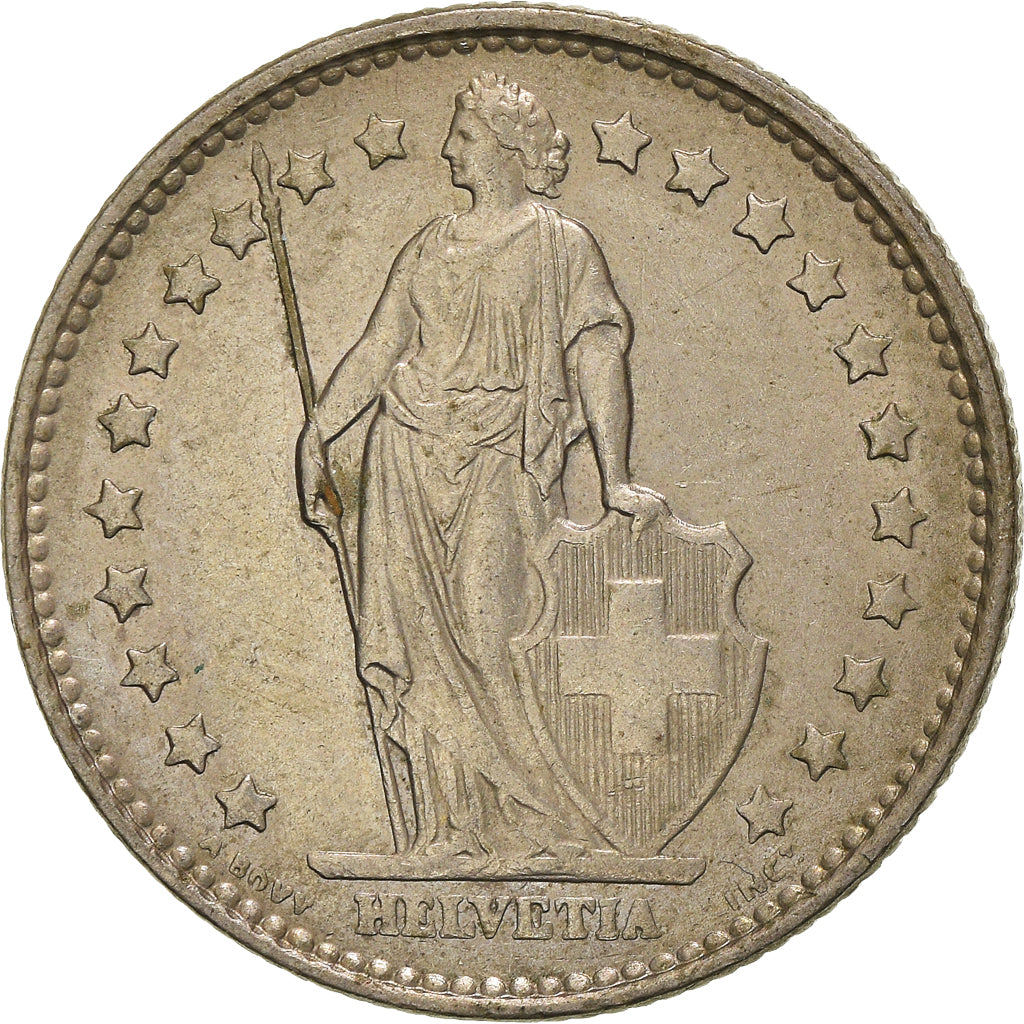 Coin, Switzerland, Franc, 1969, Bern, AU(55-58), Copper-nickel, KM:24a.1