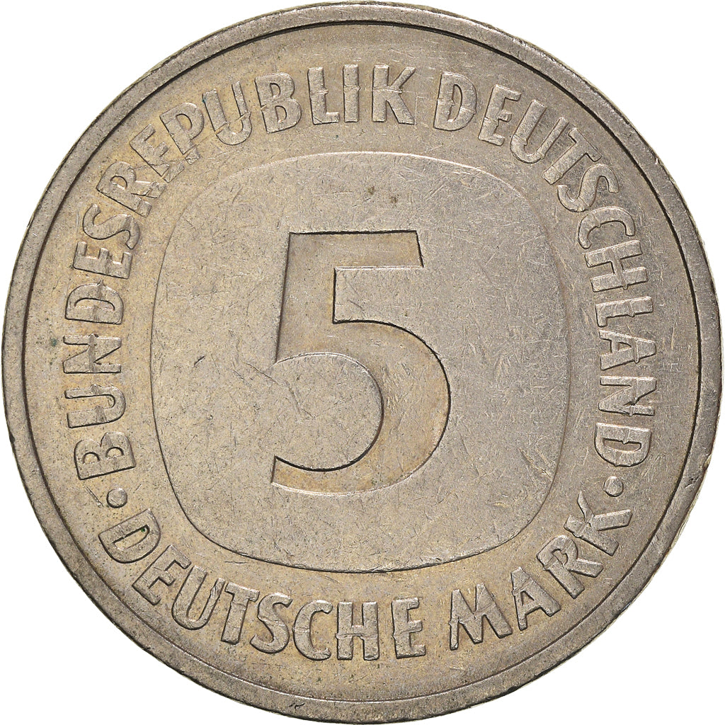 Coin, GERMANY - FEDERAL REPUBLIC, 5 Mark, 1978, Stuttgart, EF(40-45)
