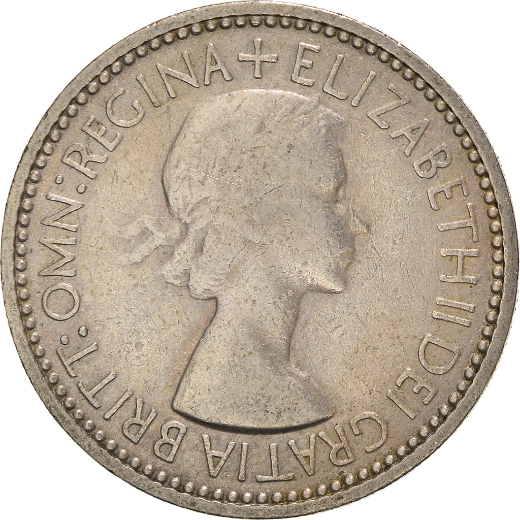 Coin, Great Britain, Elizabeth II, Shilling, 1953, VF(30-35), Copper-nickel