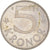 Coin, Sweden, Carl XVI Gustaf, 5 Kronor, 1983, AU(50-53), Copper-nickel, KM:853