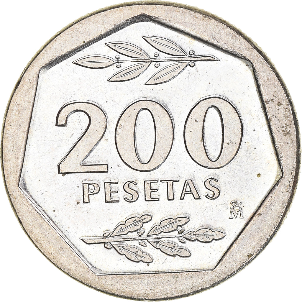Moneda, España, Juan Carlos I, 200 Pesetas, 1988, EBC, Cobre - níquel, KM:829