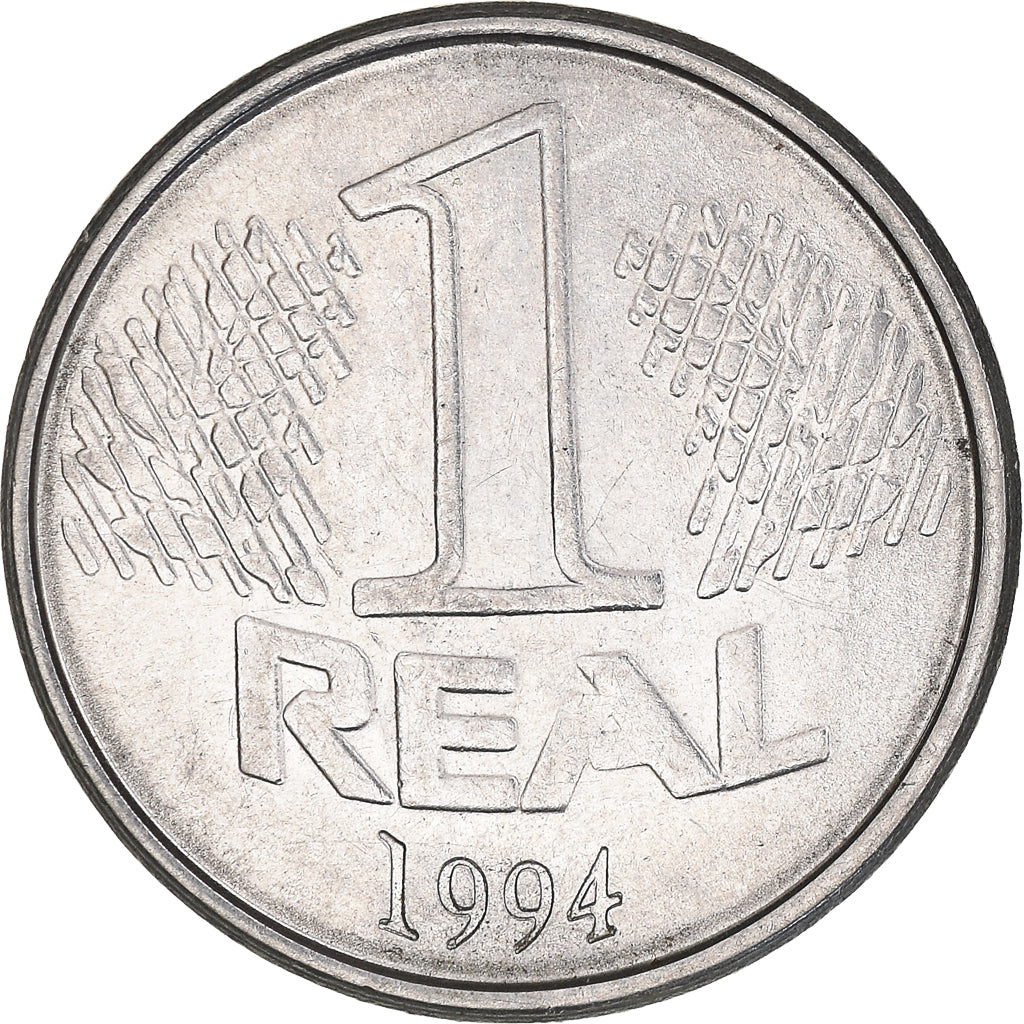 Coin, Brazil, Real, 1994, AU(55-58), Stainless Steel, KM:636