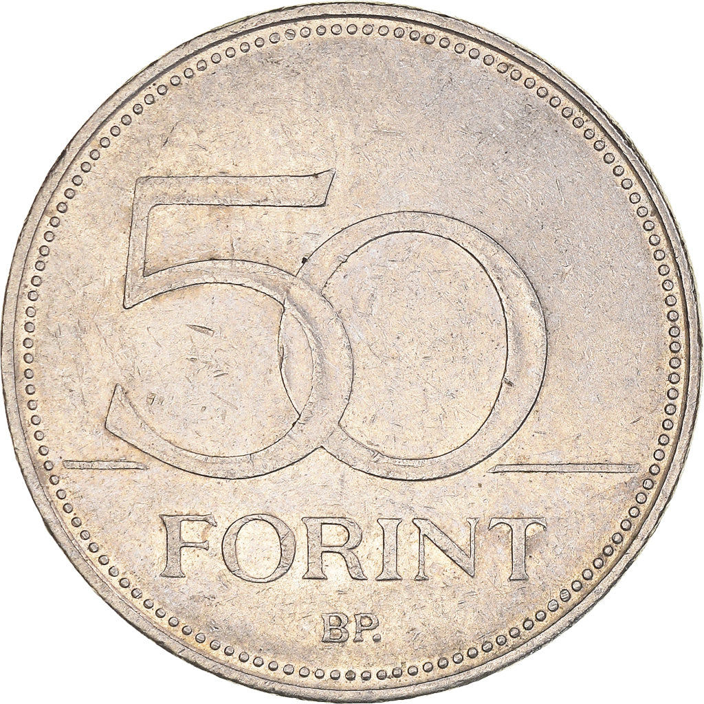 Coin, Hungary, 50 Forint, 2006, Budapest, EF(40-45), Copper-nickel, KM:697