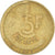 Moneta, Belgio, 5 Francs, 5 Frank, 1986, MB+, Ottone o alluminio-bronzo, KM:164