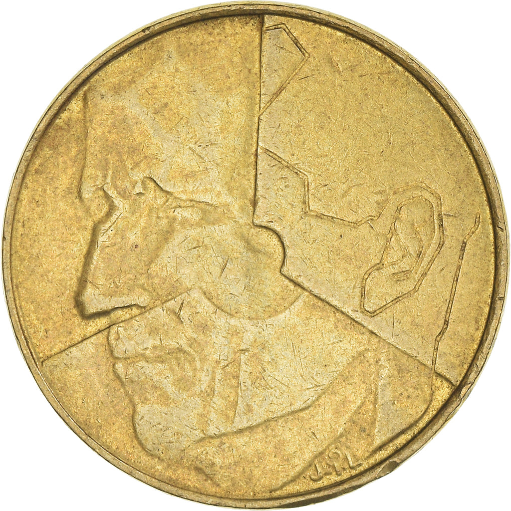 Moneta, Belgio, 5 Francs, 5 Frank, 1993, BB, Ottone o alluminio-bronzo, KM:163