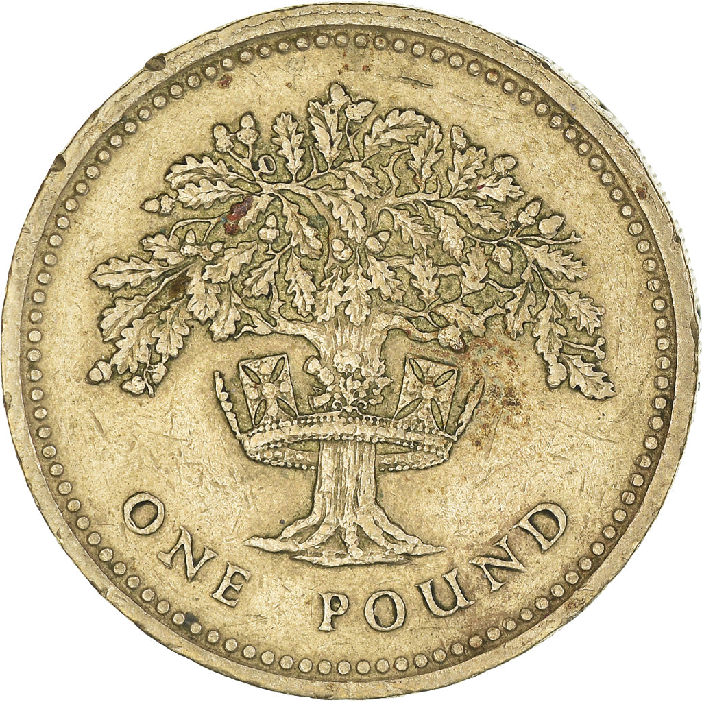 Coin, Great Britain, Elizabeth II, Pound, 1987, EF(40-45), Nickel-brass, KM:948
