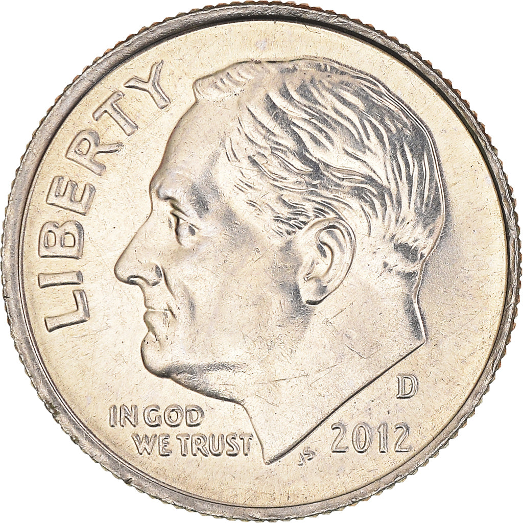 Moeda, Estados Unidos da América, Roosevelt Dime, Dime, 2012, U.S. Mint