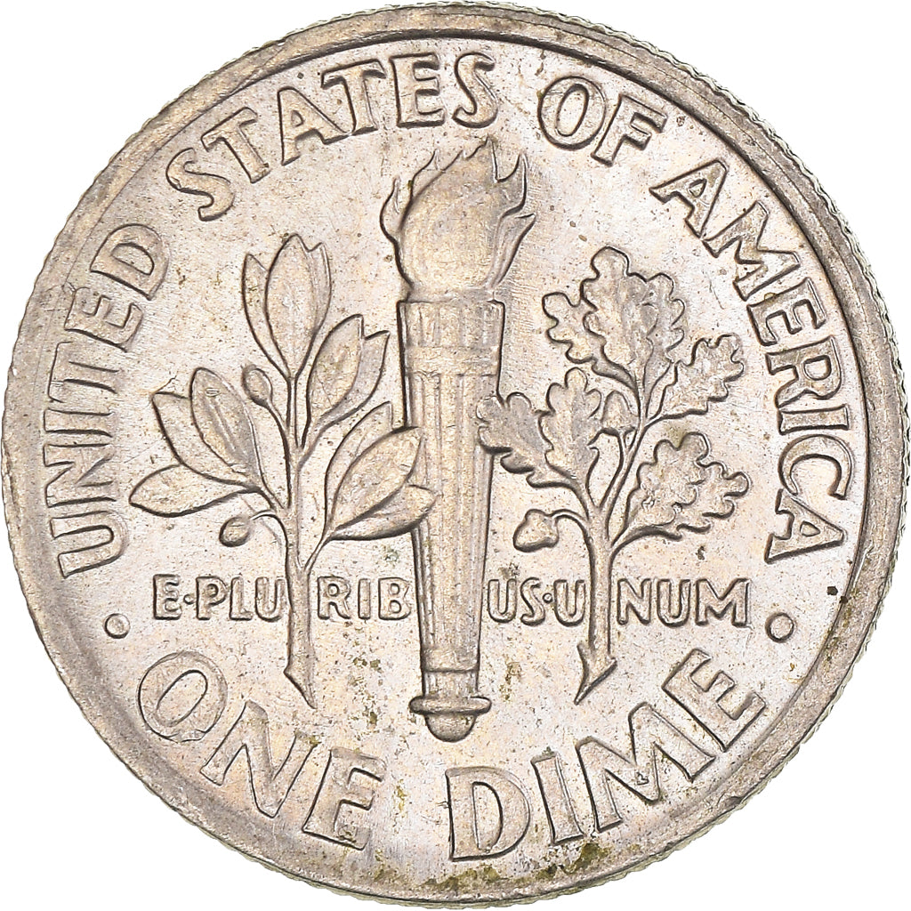 Coin, United States, Roosevelt Dime, Dime, 1989, U.S. Mint, Philadelphia