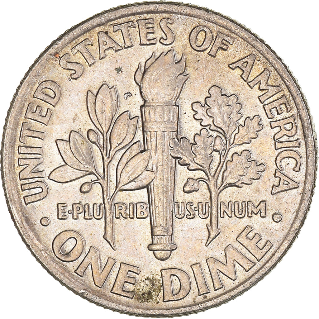 Coin, United States, Roosevelt Dime, Dime, 1993, U.S. Mint, Philadelphia