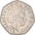 Coin, Great Britain, Elizabeth II, 50 Pence, 2001, AU(50-53), Copper-nickel