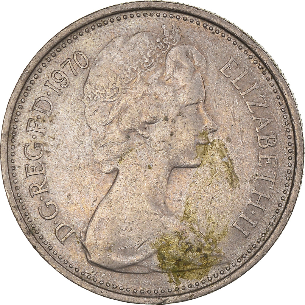 Monnaie, Grande-Bretagne, Elizabeth II, 5 New Pence, 1970, TTB+, Cupro-nickel