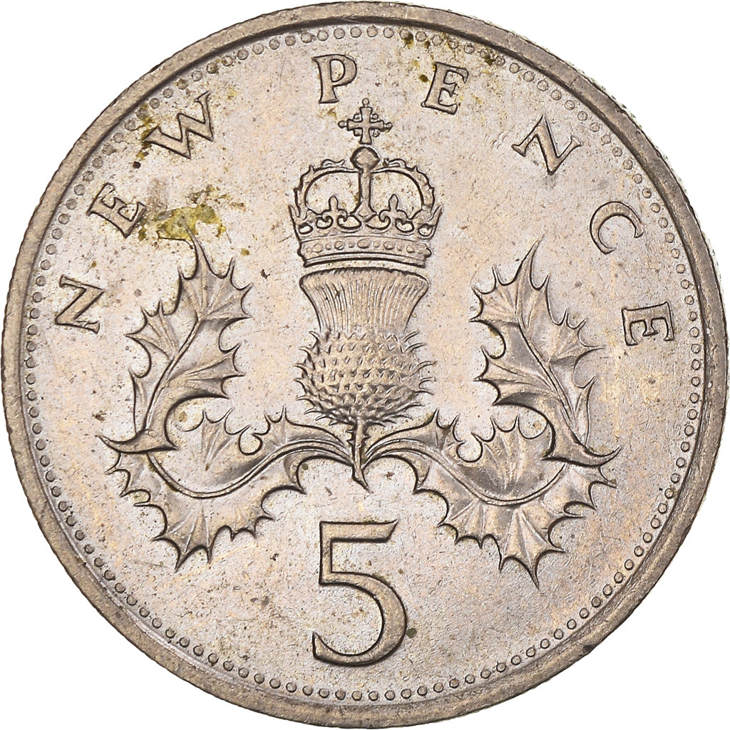 Monnaie, Grande-Bretagne, Elizabeth II, 5 New Pence, 1980, SUP, Cupro-nickel