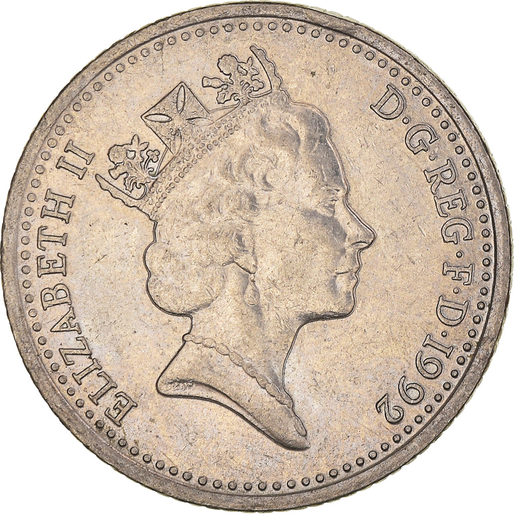 Monnaie, Grande-Bretagne, Elizabeth II, 10 Pence, 1992, TTB+, Cupro-nickel