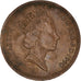Moneta, Wielka Brytania, Elizabeth II, Penny, 1990, EF(40-45), Brązowy, KM:935