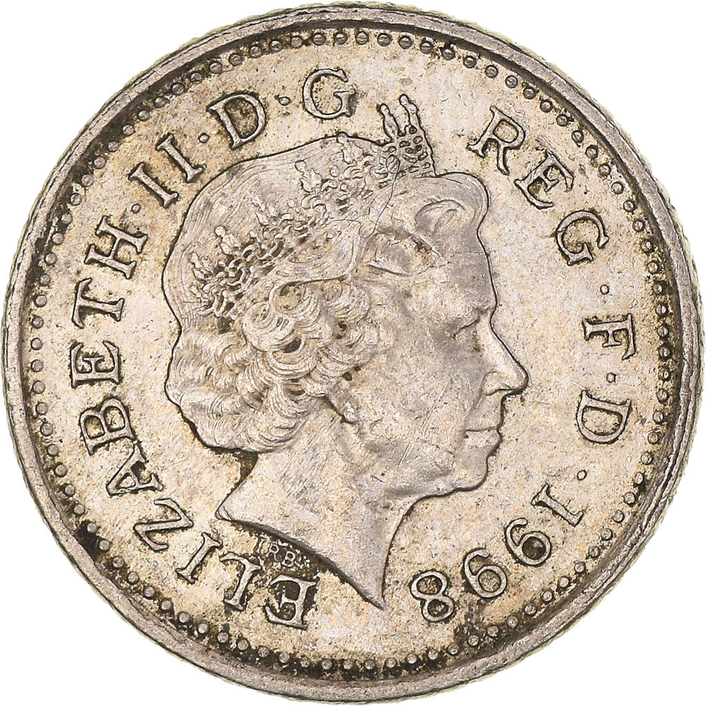 Coin, Great Britain, Elizabeth II, 5 Pence, 1998, AU(50-53), Copper-nickel