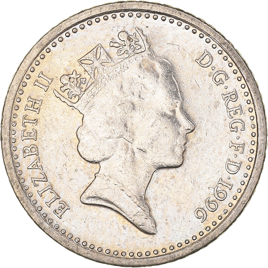 Coin, Great Britain, Elizabeth II, 5 Pence, 1996, EF(40-45), Copper-nickel