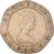 Moneda, Gran Bretaña, Elizabeth II, 20 Pence, 1982, MBC, Cobre - níquel