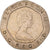 Moneda, Gran Bretaña, Elizabeth II, 20 Pence, 1982, MBC, Cobre - níquel