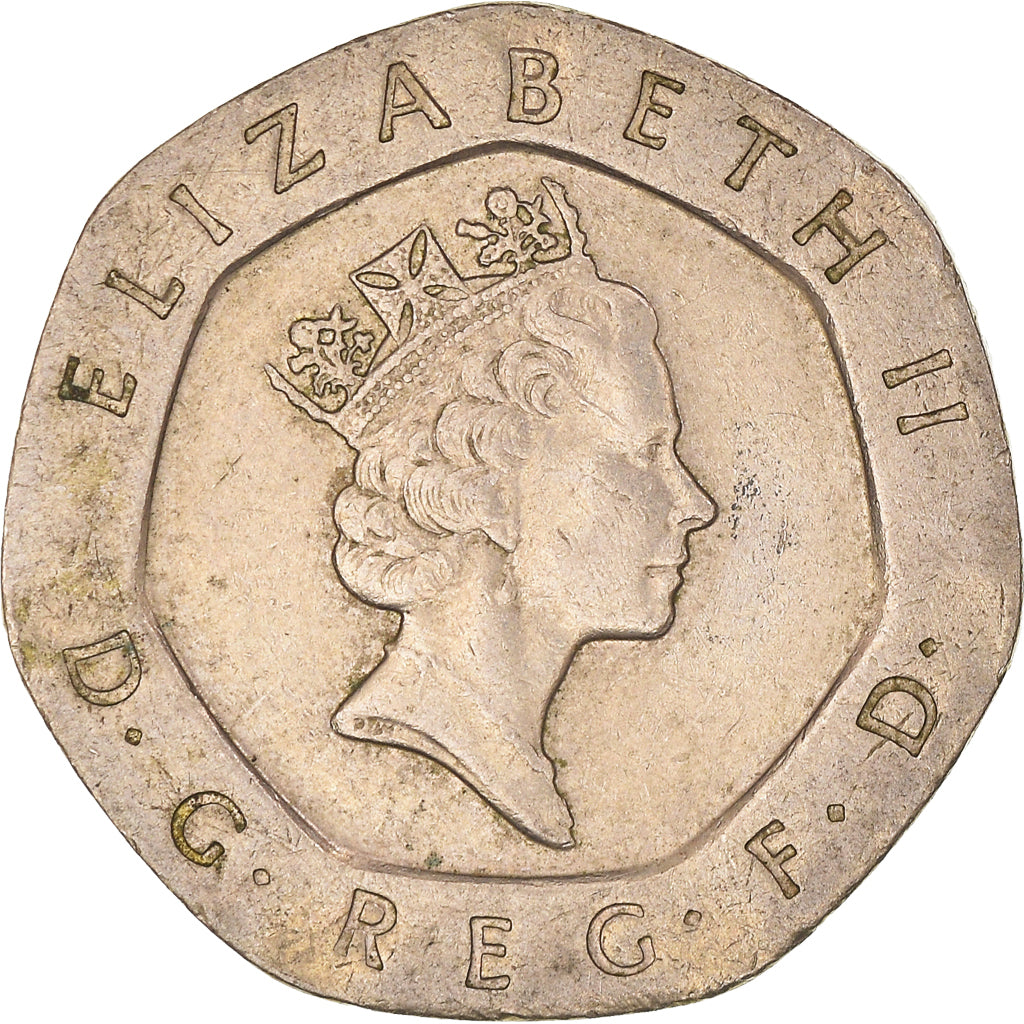 Coin, Great Britain, Elizabeth II, 20 Pence, 1995, EF(40-45), Copper-nickel