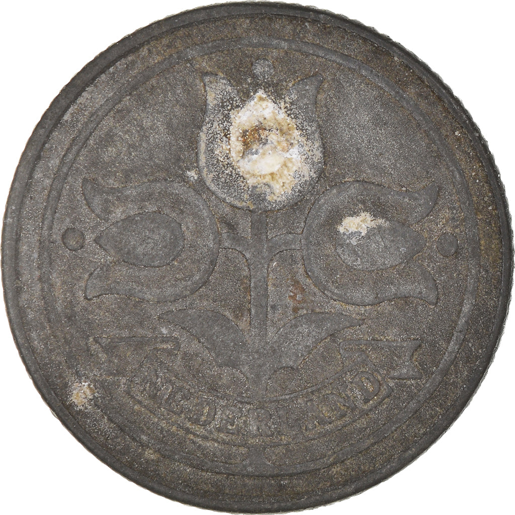 Coin, Netherlands, Wilhelmina I, 10 Cents, 1942, VF(20-25), Zinc, KM:173