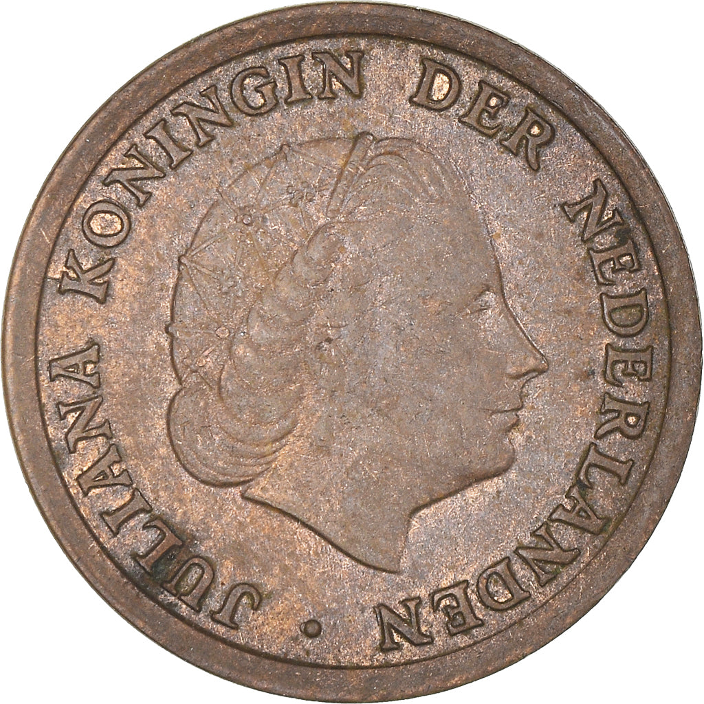 Coin, Netherlands, Juliana, Cent, 1964, AU(50-53), Bronze, KM:180