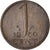 Coin, Netherlands, Juliana, Cent, 1960, EF(40-45), Bronze, KM:180
