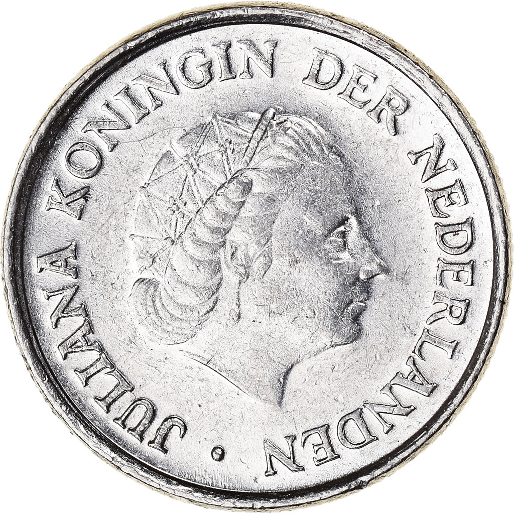 Coin, Netherlands, Juliana, 25 Cents, 1979, AU(50-53), Nickel, KM:183