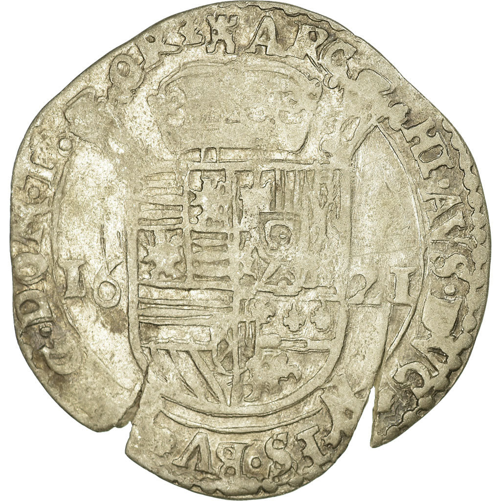 Coin, Spanish Netherlands, TOURNAI, Escalin, 6 Sols, 1621, Tournai, EF(40-45)