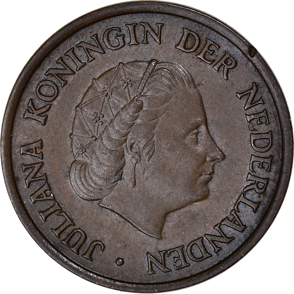Monnaie, Pays-Bas, Juliana, 5 Cents, 1957, SUP, Bronze, KM:181
