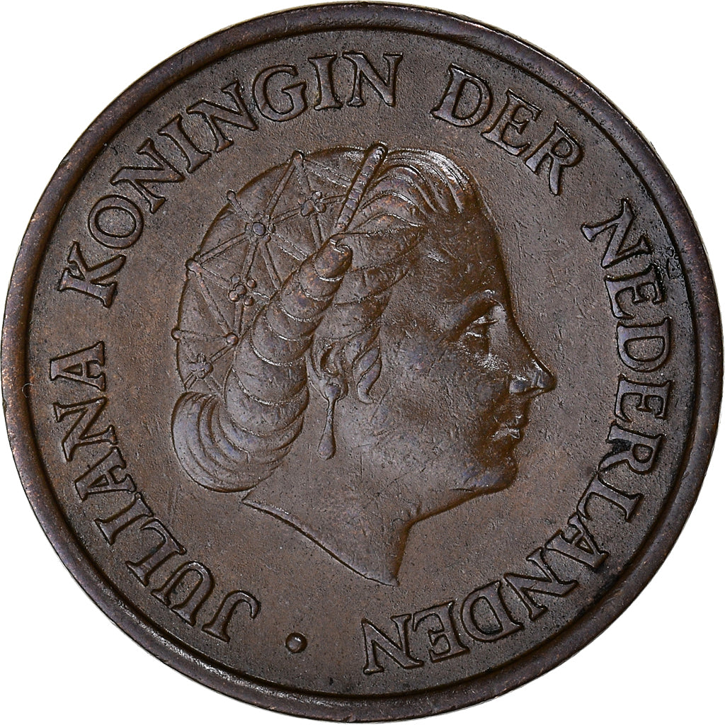 Monnaie, Pays-Bas, Juliana, 5 Cents, 1957, TTB+, Bronze, KM:181