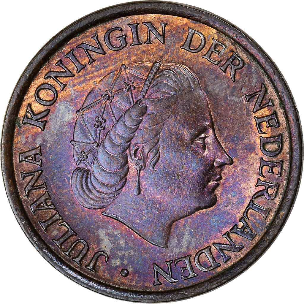 Coin, Netherlands, Juliana, 5 Cents, 1980, AU(50-53), Bronze, KM:181
