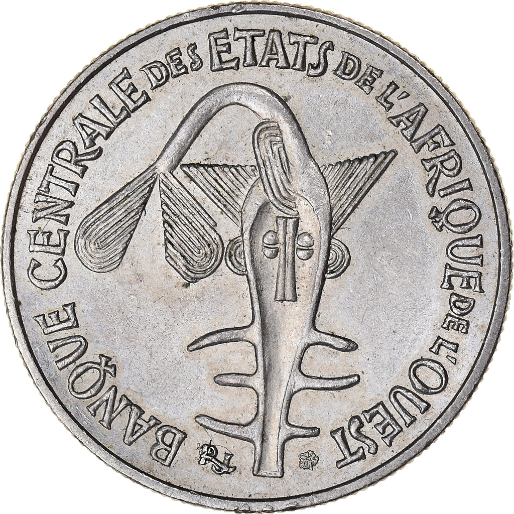 Coin, West African States, 50 Francs, 1972, AU(50-53), Copper-nickel, KM:6