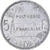 Moeda, Polinésia Francesa, 5 Francs, 1965, EF(40-45), Alumínio, KM:4