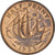 Coin, Great Britain, Elizabeth II, 1/2 Penny, 1955, AU(50-53), Bronze, KM:896