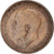 Moneda, Gran Bretaña, George V, 1/2 Penny, 1912, BC, Bronce, KM:809