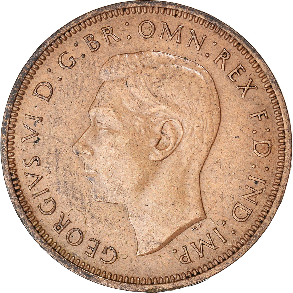 Coin, Great Britain, George VI, 1/2 Penny, 1948, EF(40-45), Bronze, KM:844