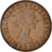 Monnaie, Grande-Bretagne, Elizabeth II, 1/2 Penny, 1962, TTB, Bronze, KM:896