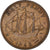 Moneda, Gran Bretaña, Elizabeth II, 1/2 Penny, 1962, MBC, Bronce, KM:896