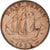 Moneda, Gran Bretaña, George VI, 1/2 Penny, 1952, MBC, Bronce, KM:868