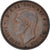 Moneda, Gran Bretaña, George VI, 1/2 Penny, 1946, BC+, Bronce, KM:844