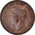 Moneda, Gran Bretaña, George VI, 1/2 Penny, 1945, BC+, Bronce, KM:844