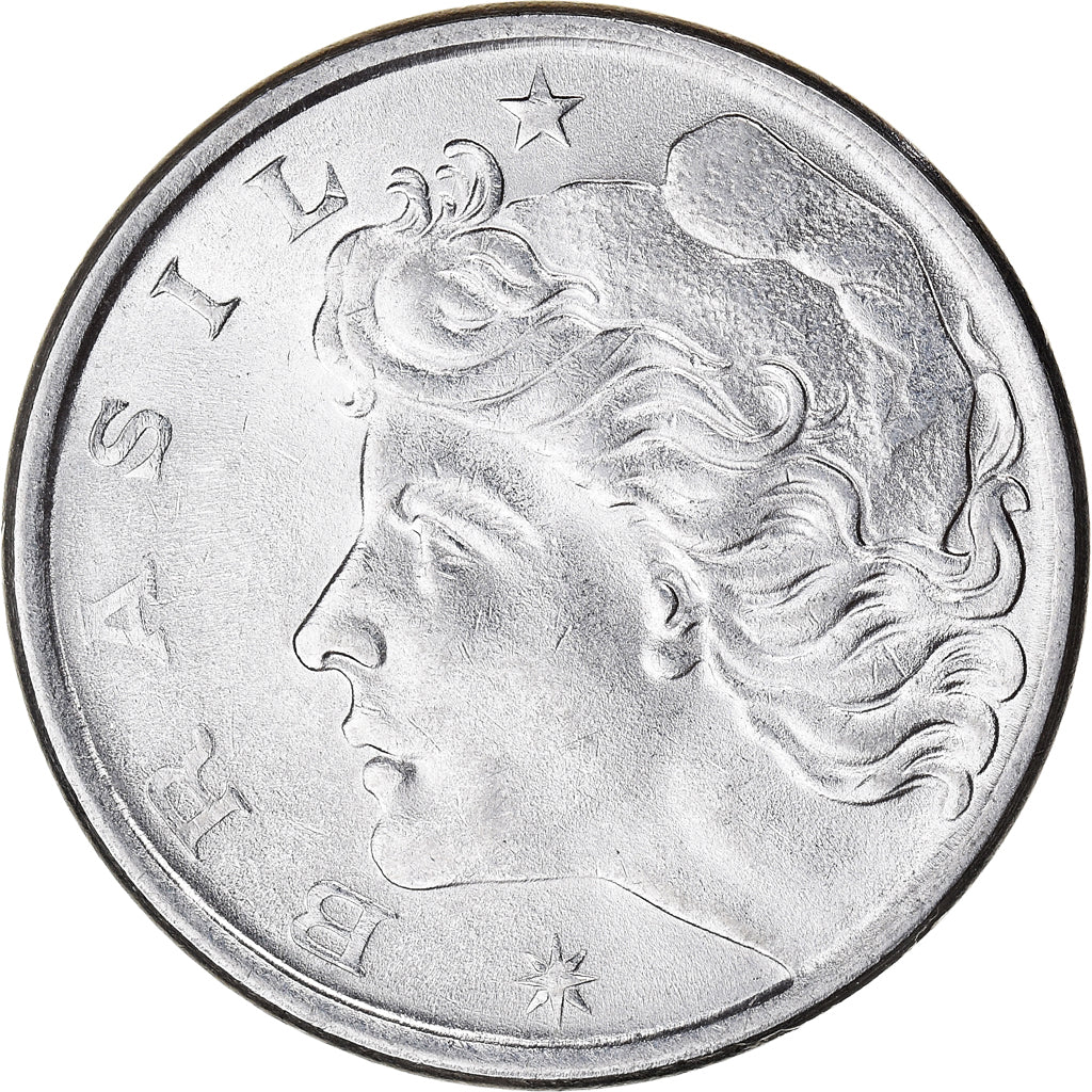 Monnaie, Brésil, 50 Centavos, 1977, SUP, Acier inoxydable, KM:580b