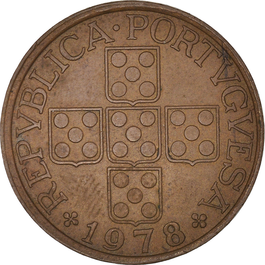 Coin, Portugal, 50 Centavos, 1978, AU(50-53), Bronze, KM:596