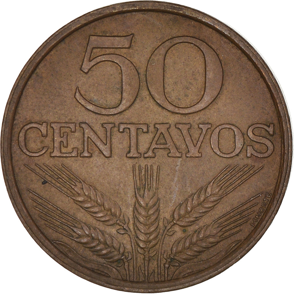 Coin, Portugal, 50 Centavos, 1978, AU(50-53), Bronze, KM:596
